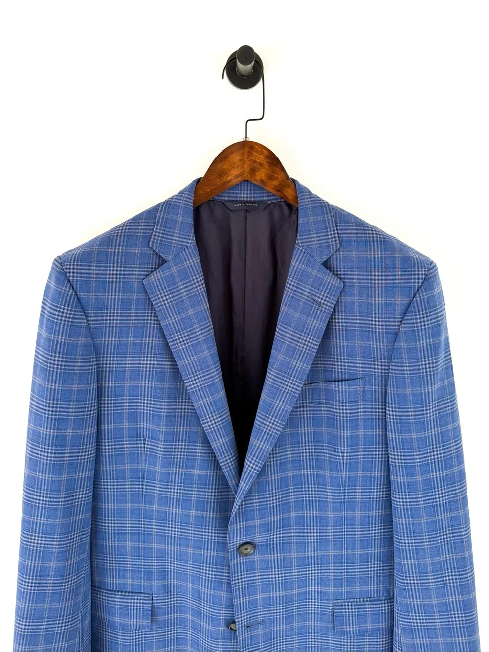 NEW Brooks Brothers Regent Blazer Italian Wool Blue Plaid Sport Coat Jacket 40R